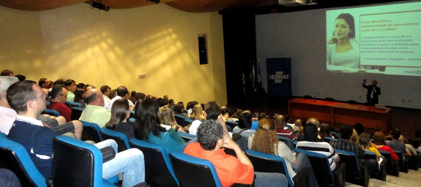 José Manuel Barbosa palestra para o auditório do Sebrae